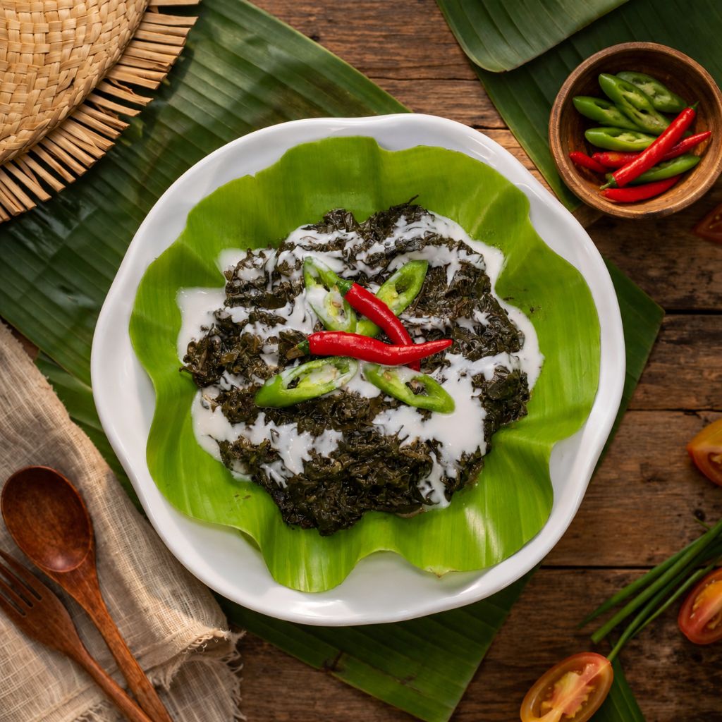 Laing with taro leaves in coconut milk – Tita Yayoy's Filipino Restaurant